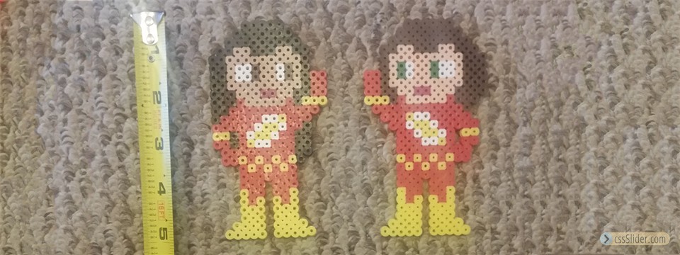 Custom Flash Perler Bead Figure